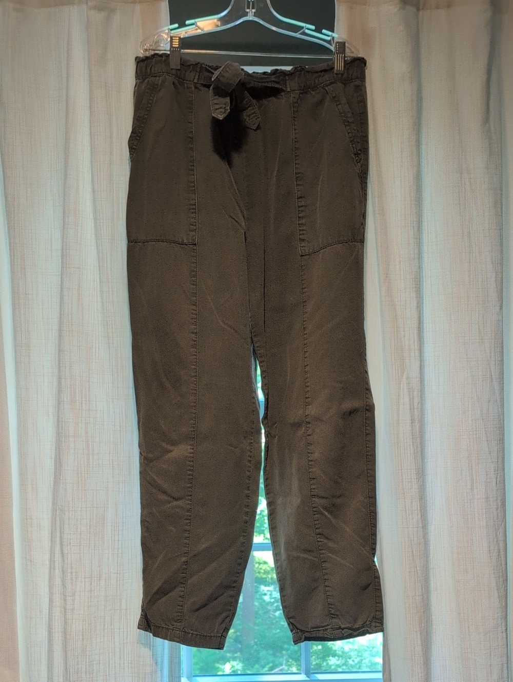 aerie Men's Olive Cargo Drawstring Pants